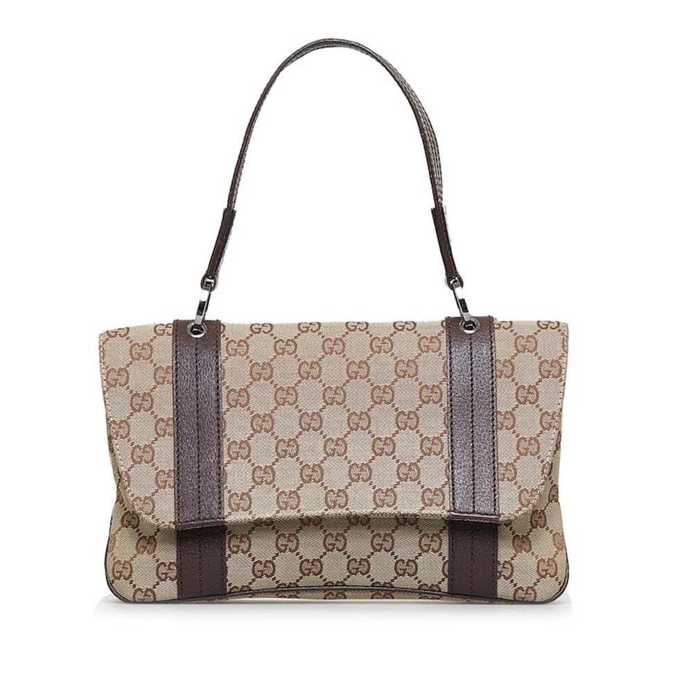 Gucci GG Canvas Flap Shoulder Bag
